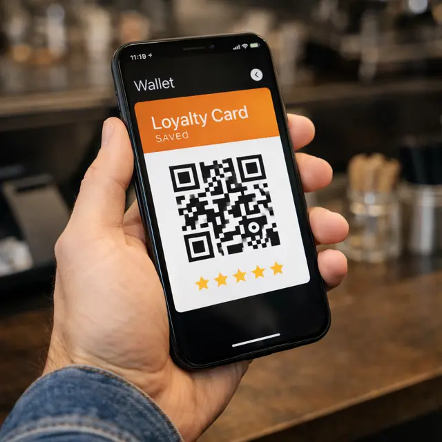 Digital loyalty card in Apple Wallet